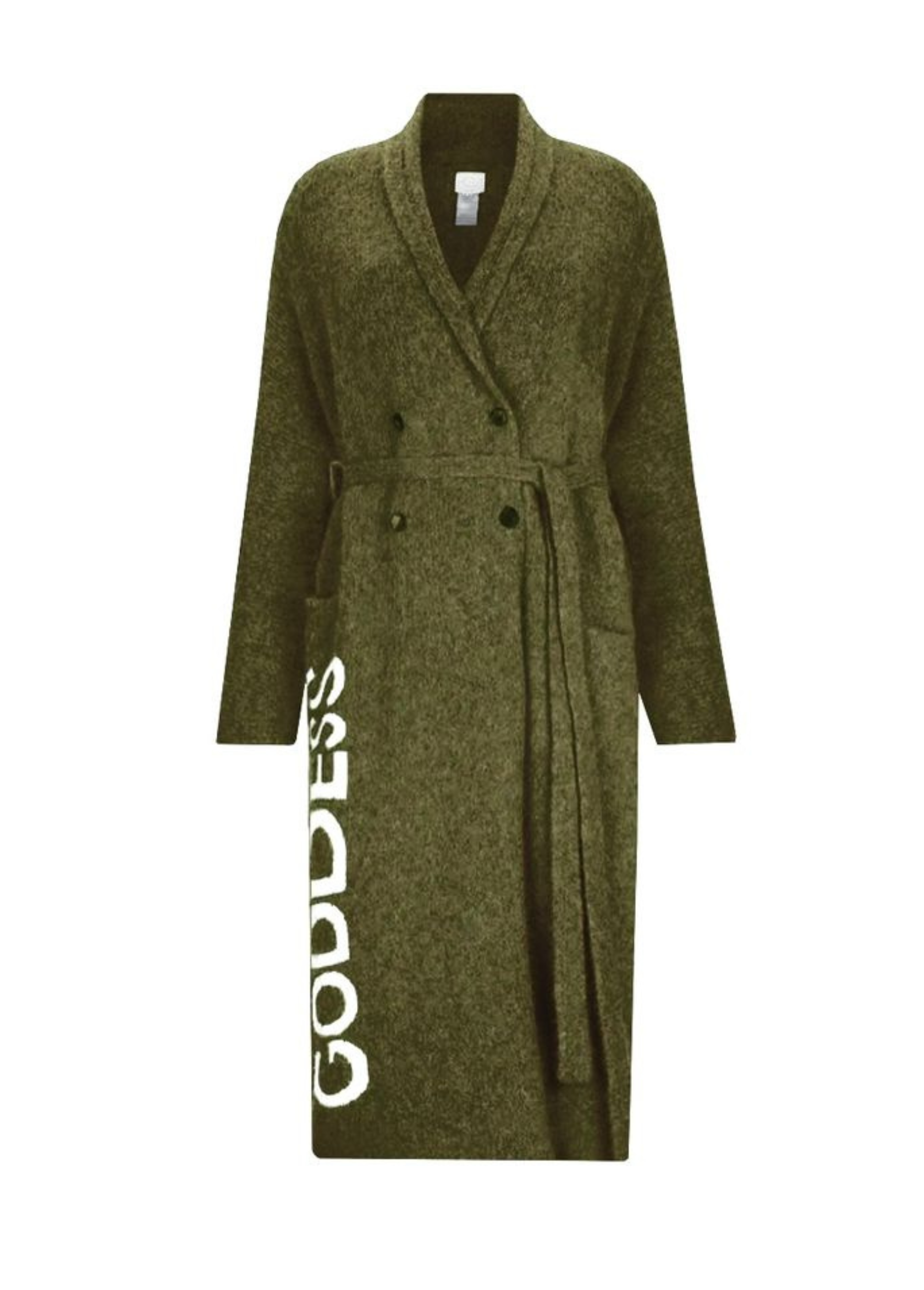 GODDESS BREAKFAST COAT - OLIVE GREEN