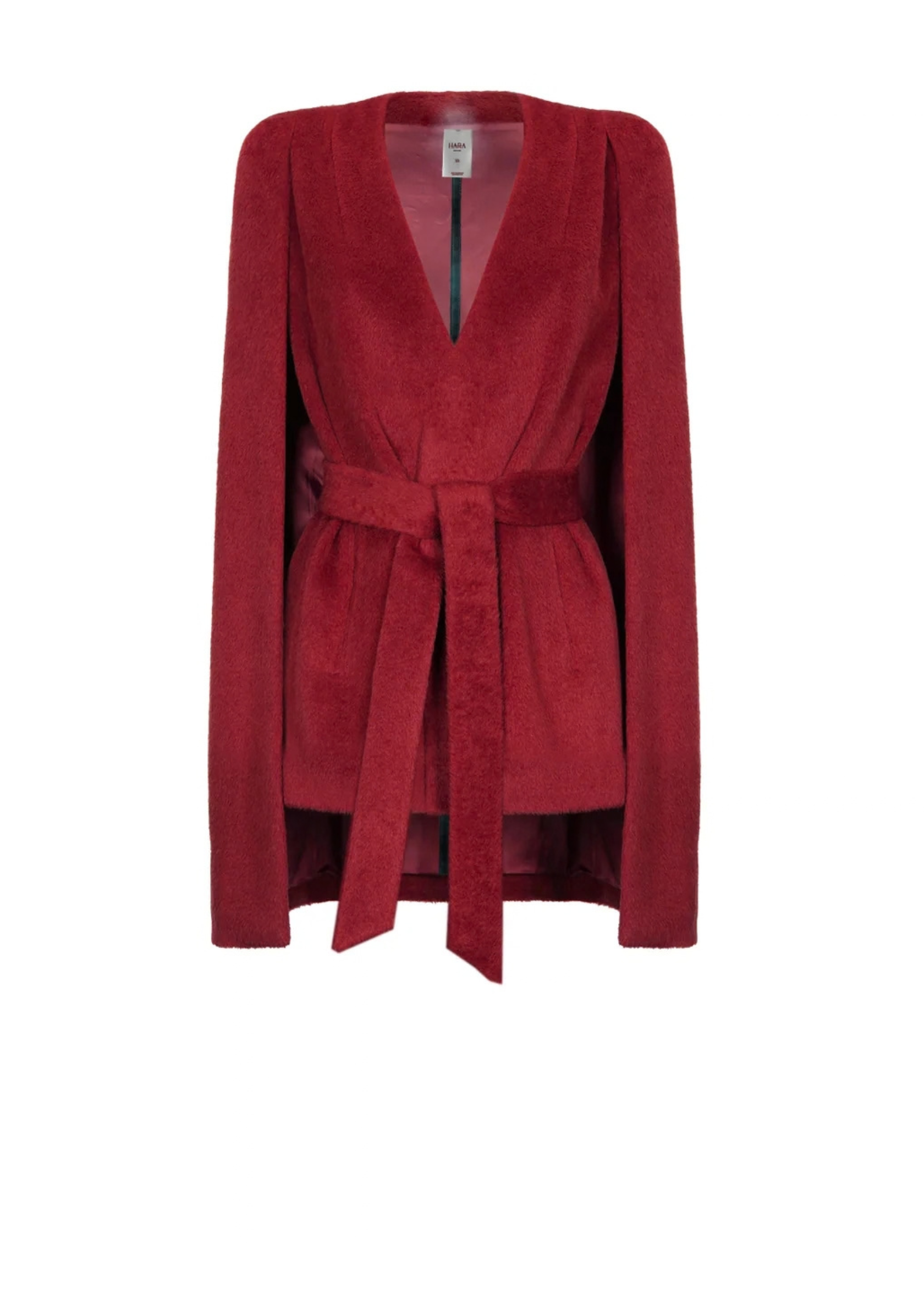 HARA LINE CAPE JACKET - VERMILION