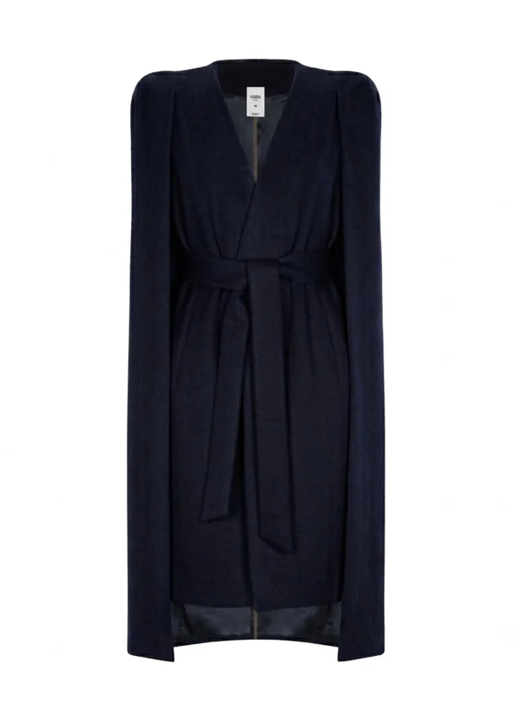 HARA LINE CAPE COAT - NAVY BLUE
