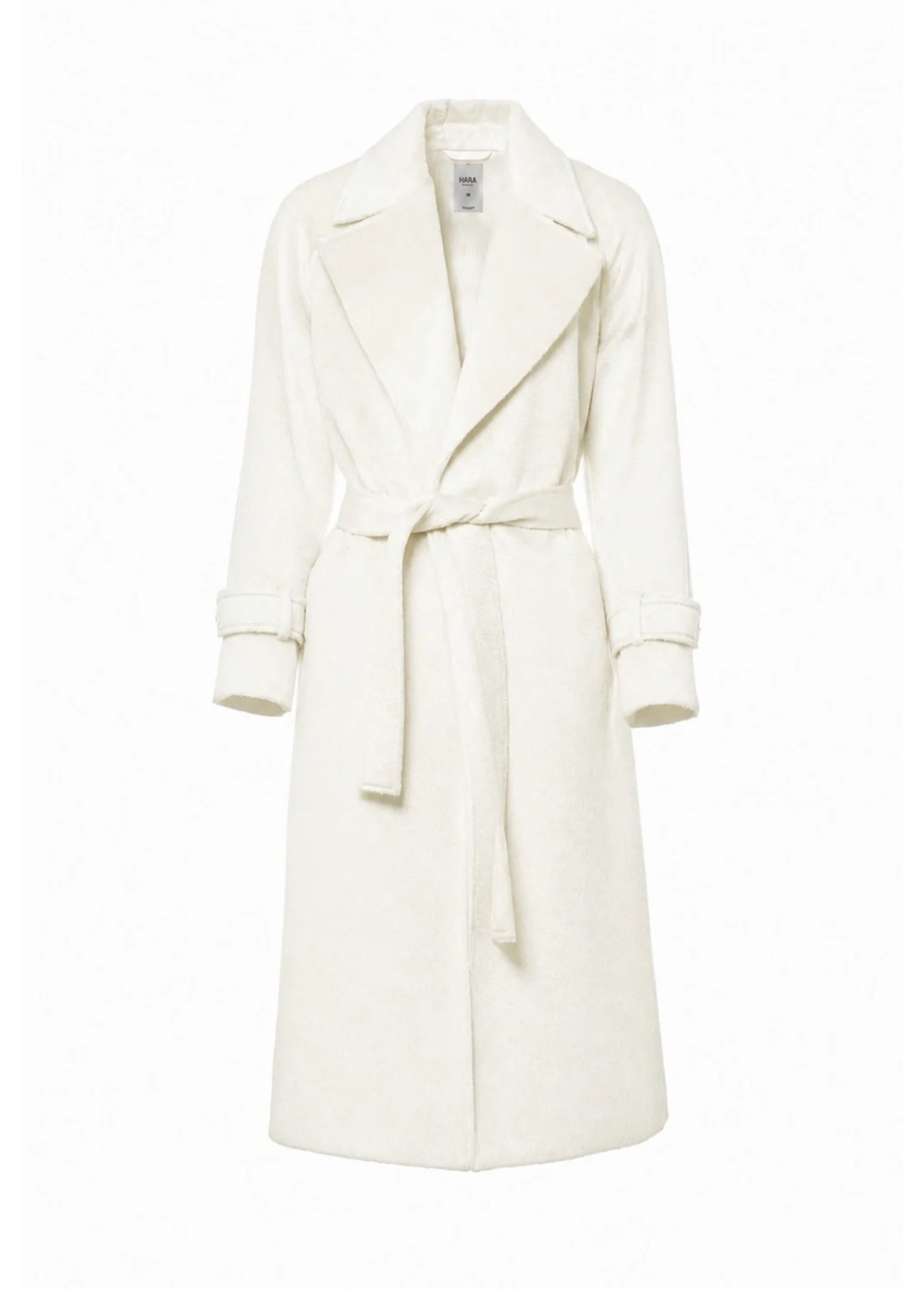 KAYA BELTED TRENCH COAT - WHITE