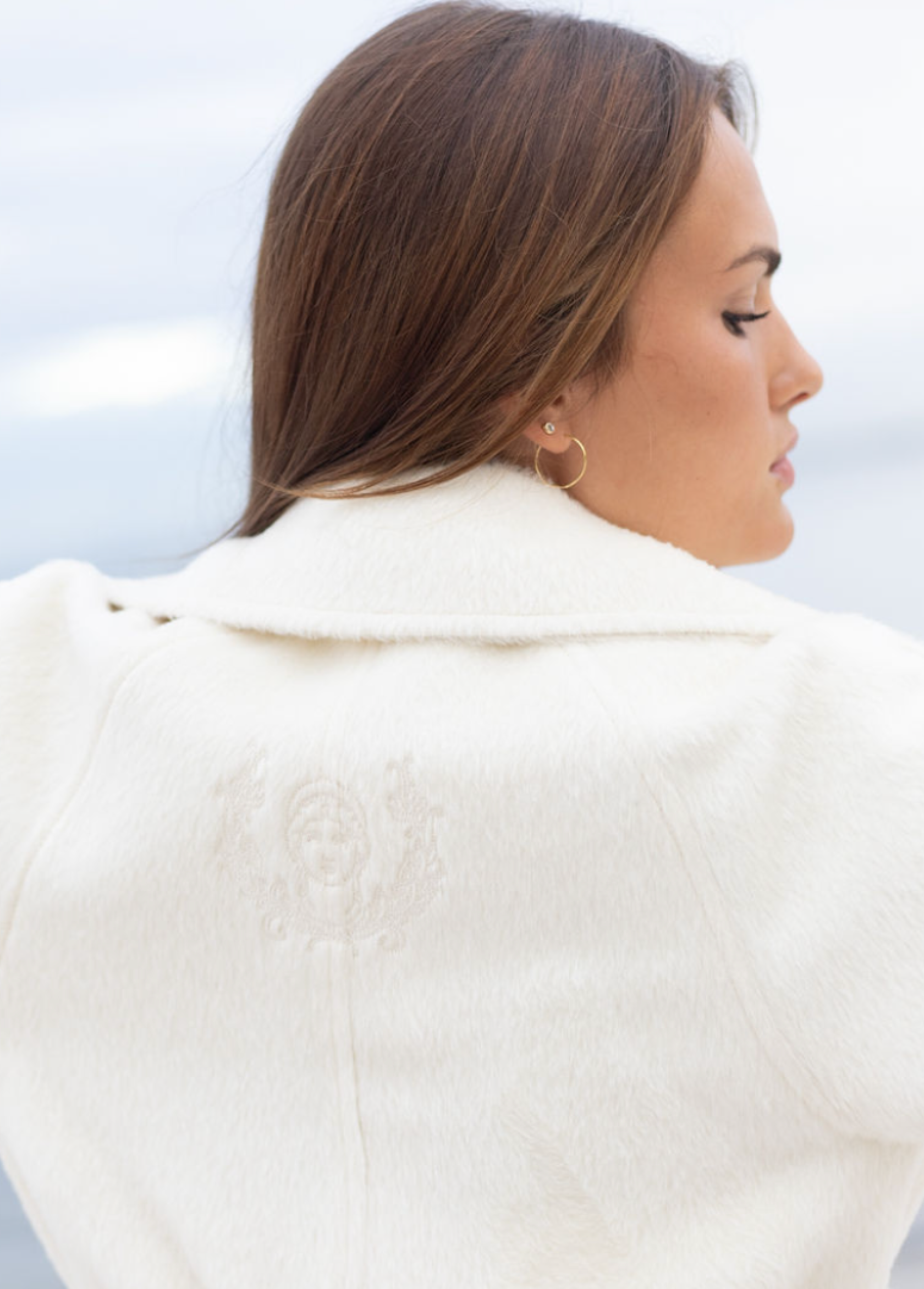 KAYA BELTED TRENCH COAT - WHITE