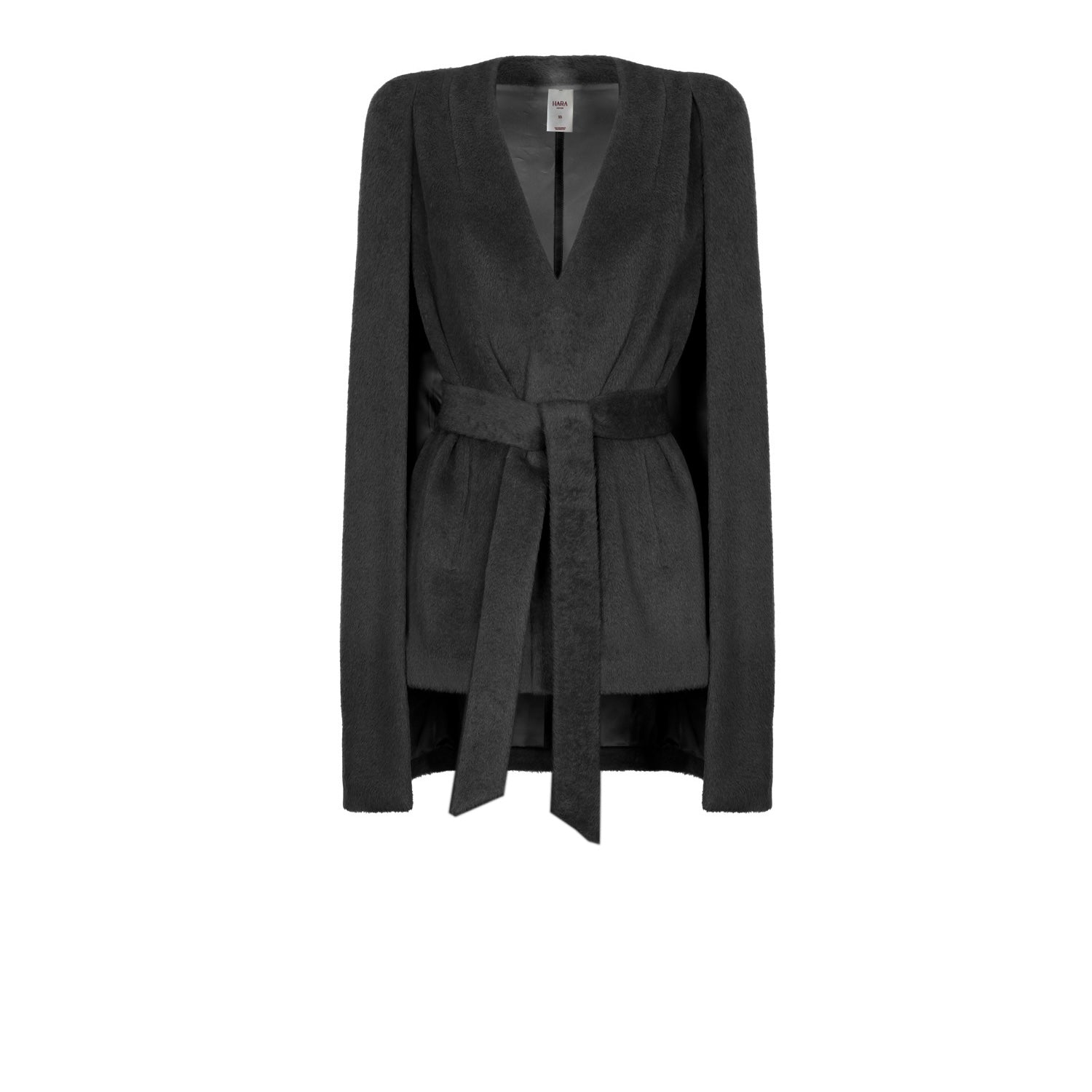 HARA LINE CAPE JACKET - BLACK