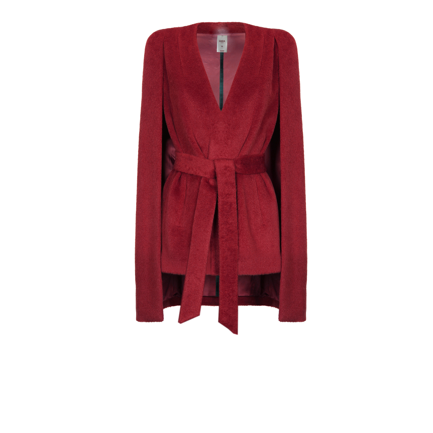 HARA LINE CAPE JACKET - VERMILION