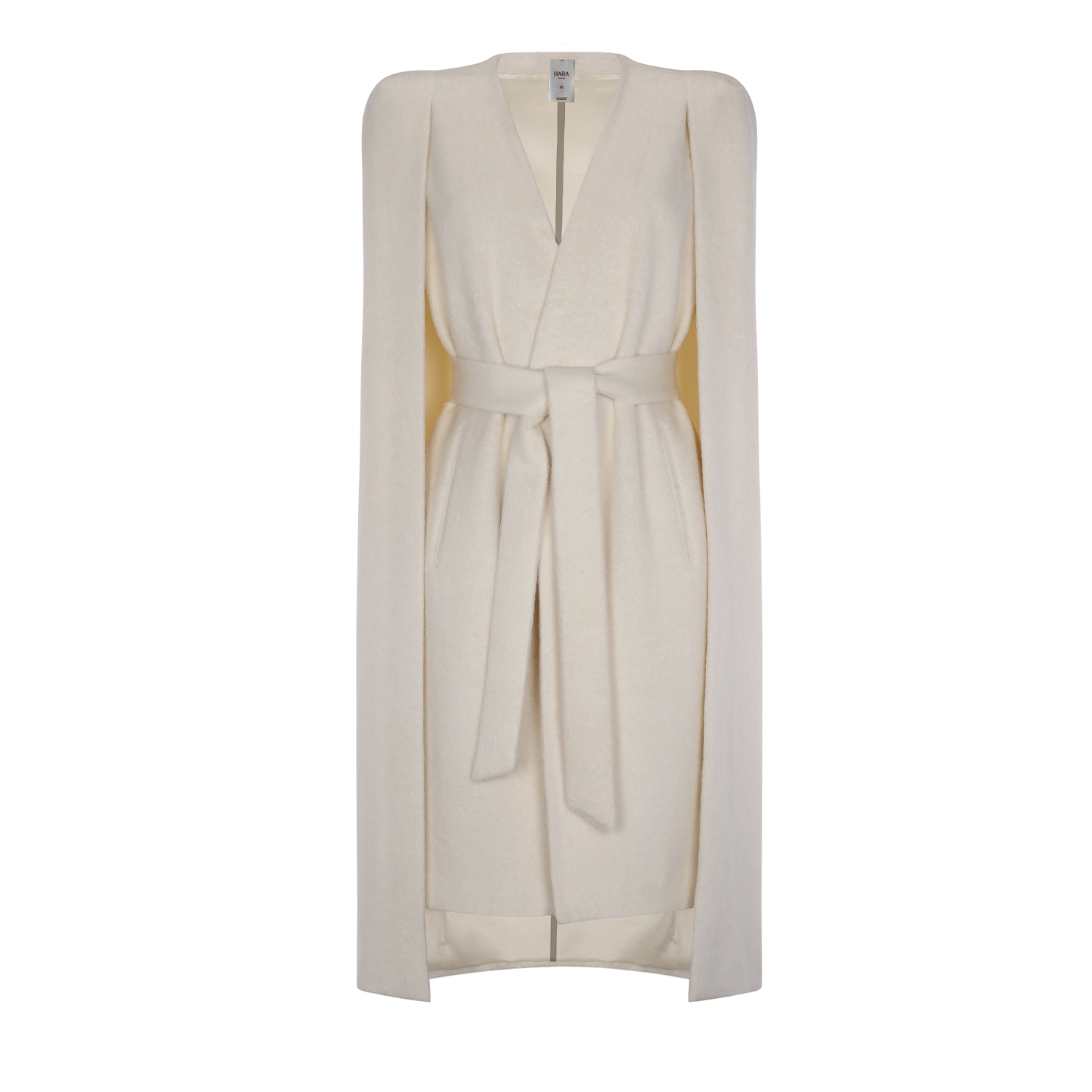 HARA LINE CAPE COAT - WHITE