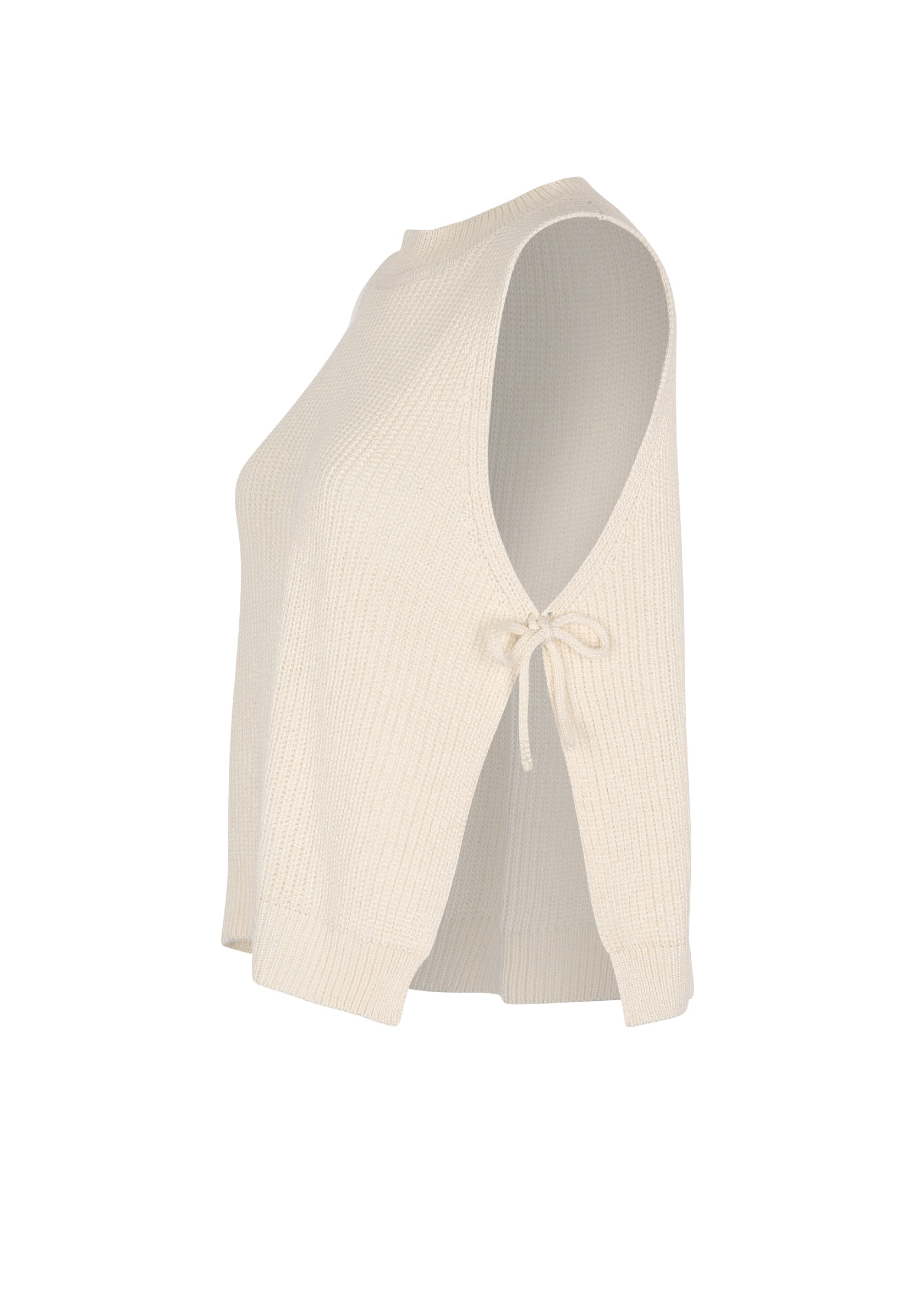 FEDRA SIDE TIE TOP - WHITE